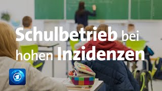 Corona Schulbetrieb trotz hohen Inzidenzwerten in vielen Landkreisen [upl. by Olin511]