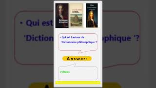 Voltaire  Diderot  George Sand  trending quiz UGC Exam Frenchnet [upl. by Nrublim]