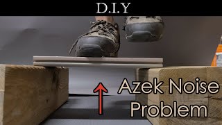 DIY Deck Part 20 How to fix Azek deck with squeaky noise popping and creaking sound [upl. by Launame]