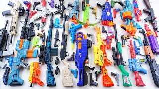 Collecting Tembak Tembakan 7 Sniper Rifles AK47 GUN NEW REVOLVER WATER BLASTER NERF GUN SPACE GUN [upl. by Rollie433]