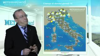 Meteo di domani Giovedì 14 Marzo 2013 [upl. by Ynnaf]