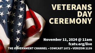 Town of Foxborough Veterans Day Ceremony 111124 [upl. by Ahtebat]