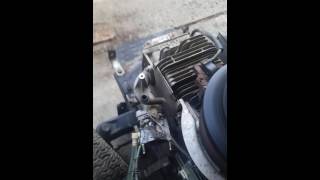 How to adjust carburetor on riding lawn mower [upl. by Lib]