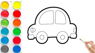 How to Draw a Car for Kids  Easy StepbyStep Tutorial [upl. by Leoni]