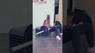 How to Do a Barbell Hip Thrust barbellhipthrusts [upl. by Kier]