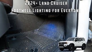 2024 Toyota Land Cruiser Footwell Lighting Install [upl. by Edak]