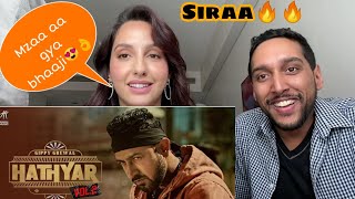 Hathyar 2 gippy grewal song reaction by Nora fatehi  happy raikoti  humble music [upl. by Adrell77]