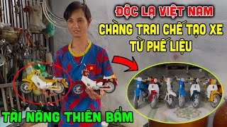 Xuất hiện “Tài Năng Trẻ” chế tạo Xe Mô Hình từ phế liệu làm triệu người mê [upl. by Adanama]