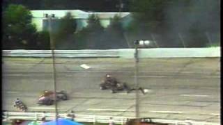 1992 Tony Stewart Sprint Car Crash at Salem [upl. by Harday389]