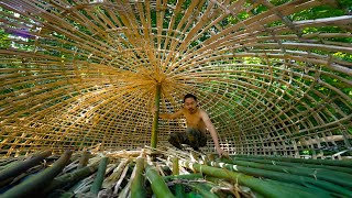 Survival Skills Unleashed  Creating a Hobbit Mushroom House with Minimal Resources Part 1 [upl. by Harvie]