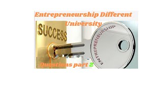 Entrepreneurship different university mid and final exam part two via ethio ece academy [upl. by Aienahs]