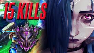 Jinx Unleashed 15Kills Rampage in Wild Rift Ranked Gameplay [upl. by Ayekehs]