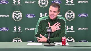 Colorado State Basketball W Ryun Williams PostGame Southern 2425 [upl. by Augie]