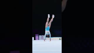 Manila Esposito Italy Floor FX Podium Training 2023 World Championships Slow Motion [upl. by Melliw]