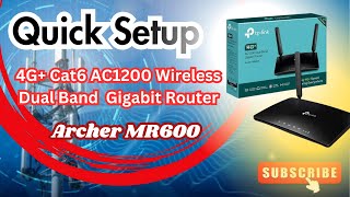 How to Set up TPLink Archer MR600 AC1200 Wireless Dual Band Gigabit 4G LTE Router UrduHindi [upl. by Asor31]