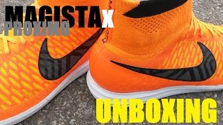 Unboxing Nike Magista X Proximo IC Orange  ON FEET 1 [upl. by Ahsiena]