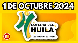 Resultado de LOTERIA del HUILA del martes 1 de octubre de 2024 💫✅💰 [upl. by Vitus]