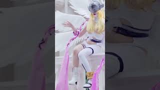 Beautiful Cosplay Angewomon Digimon  Digimon Adventure 2020 [upl. by Fortunia]