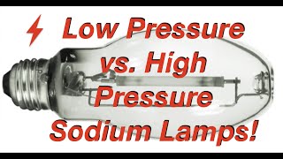 Low Pressure Sodium Lamps  High Pressure Sodium Lamps  Metal Halide Lamps  Which is Better [upl. by Nappy]