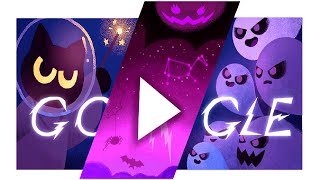 Google Doodle  Halloween 2024 2020 amp 2016 [upl. by Yeo891]