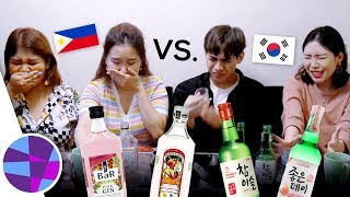 KOREAN VS PINOY ALCOHOL SOJU소주 VS GIN진  ELs Planet [upl. by Maxfield863]