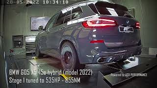 BMW G05 X5 45e 2022  DME unlocking  Stage 1 tuned to 535HP855NM  Powered by ASD PERFORMANCE [upl. by Dryden]