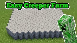 Easy Creeper Farm  3000 Gunpowder Per Hour [upl. by Dodds]