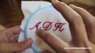 How to hand embroider a monogram [upl. by Manoff]