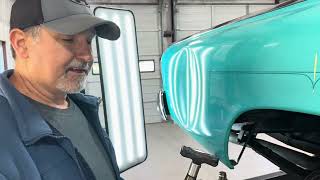 Paintless Dent Repair On A Beautiful Studebaker [upl. by Nodnyl]