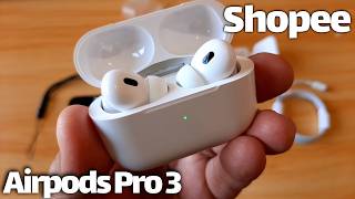 Airpods 3 Pro da Shopee GPS Cancelamento de ruído barato demais [upl. by Anwahsat544]