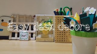 DIY easy desk decore Flower vase easy craft [upl. by Eilesor]