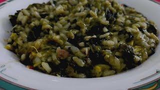 risotto di cavolo nero e pancetta affumicata ricetta risotto con cavolo nero e pancetta [upl. by Anama81]