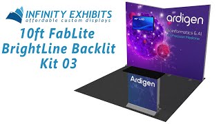 10ft FabLite BrightLine Backlit Kit 03  Infinity Exhibits [upl. by Cahan595]