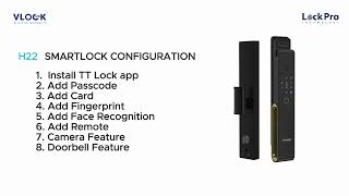 HOW TO SETUP VLOCK H22 SMART DOOR LOCK 2024 [upl. by Worlock302]