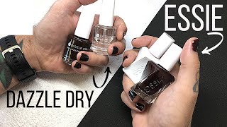 ESSIE Gel Couture vs Dazzle Dry Battle of the Brands REVIEW WEAR TEST amp REMOVAL [upl. by Eelram]