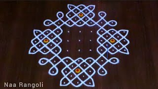 beautiful melikala muggulu🪷karthika masam special rangoli design🪷9×3×3dots naarangoli Naa Rangoli [upl. by Ericka148]