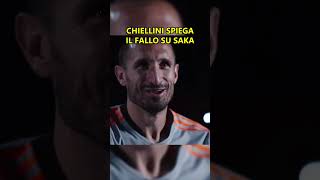 Chiellini spiega il fallo su Saka calcio seriea chiellini saka italy england [upl. by Amuh]