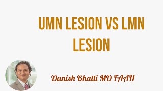 UMN lesion vs LMN Lesion [upl. by Nylodnew]