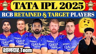 IPL 2025  RCB RETAINED amp TARGET PLAYERS LIST  IPL 2025 RCB NEWS  RCB NEW SQUAD IPL 2025 quot RCB [upl. by Nylatsyrc]