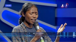 Muna Soren  Performing at Nepal Idol season 5  Mayalu ko Maya Mitho  Acoustic Music Gallery [upl. by Aihsei907]