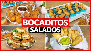 BOCADITOS SALADOS FACIL Y ECONOMICO🍾✨🎊  PIQUEOS PERUANOS [upl. by Musser530]