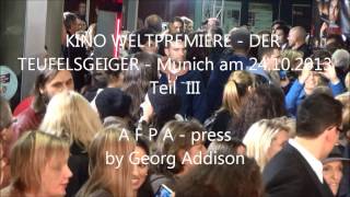 Der Teufelsgeiger Weltpremiere in München am 24 10 2013 Teil III [upl. by Adnolahs623]