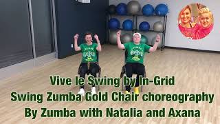 Vive le Swing by InGrid Zumba Gold Chair swing choreography [upl. by Apul64]