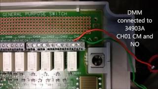 Keysight 34903A Relay Functionality [upl. by Ilahsiav]