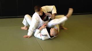 Omoplata defense to Darce choke counter  Knight JiuJitsu [upl. by Sarnoff6]