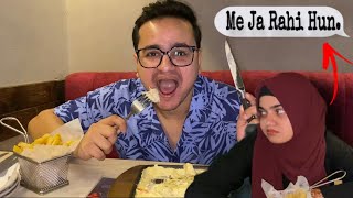 IGNORING PRANK WITH MY WIFE😅❤POORA STEAK KHUD KHA GAYA😂 [upl. by Felicio]