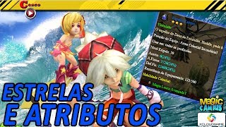 TUTORIAL MAGIC CAMPUS  Arma Celestial Azul  AC   ESTRELAS E ATRIBUTOS [upl. by Hoo]