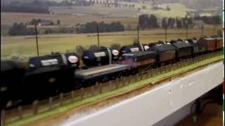 Hornby 9F Bachmann Jubilee Super D and Standard 4 Mogul [upl. by Sanson]