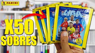 YA ESTÁ AQUÍ LIGA ESTE 202425 CAJA COMPLETA 50 SOBRES  LOS CROMOS DE LA LIGA de PANINI [upl. by Areit]