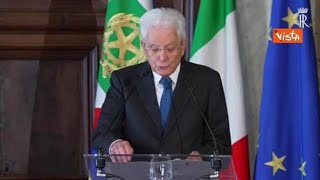 Mattarella Coraggio nel disegnare il domani sviluppo passa dalla sostenibilità non dagli [upl. by Matuag698]